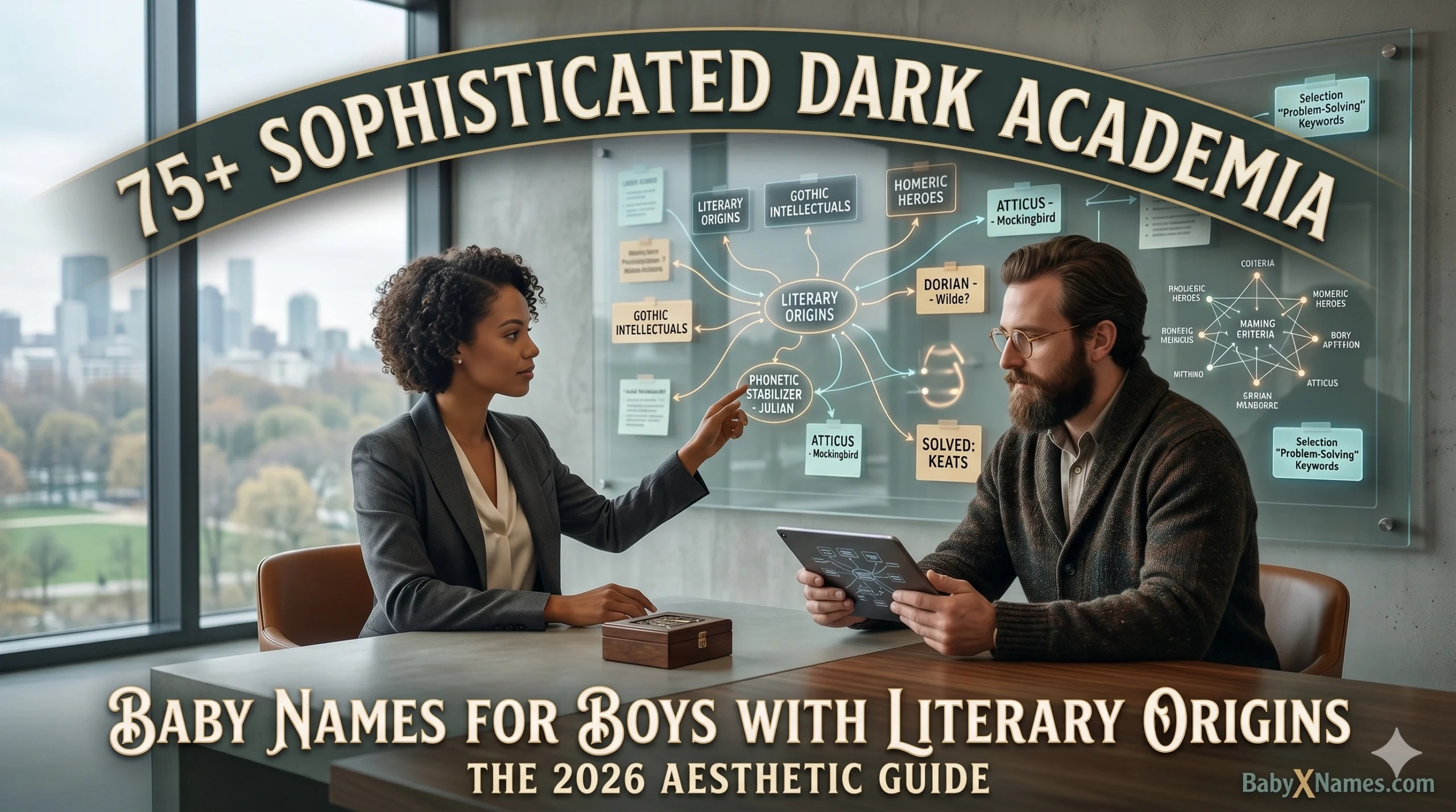 Read more about the article 75+ Sophisticated Dark Academia Baby Names for Boys with Literary Origins: The 2026 Aesthetic Guide