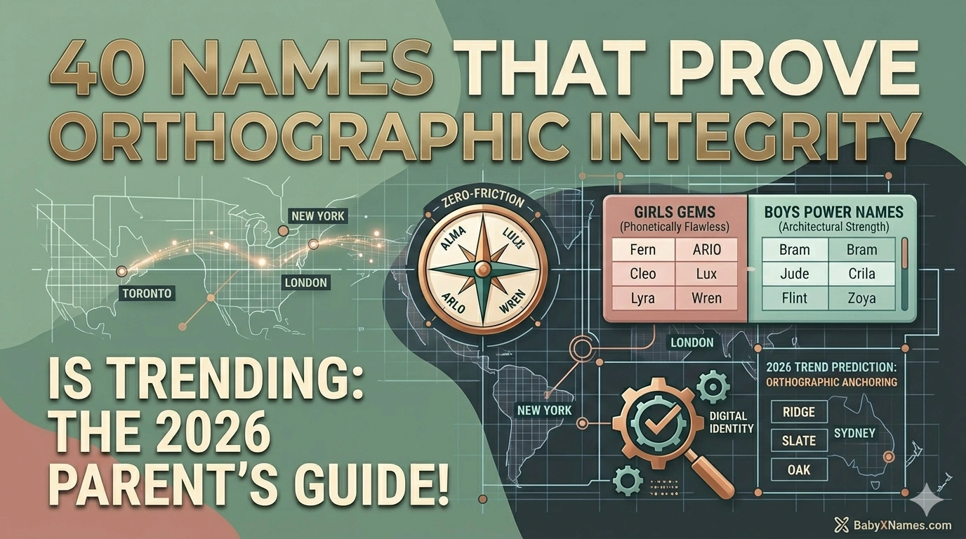 You are currently viewing 40 Names That Prove Orthographic Integrity is Trending: The 2026 Parent’s Guide