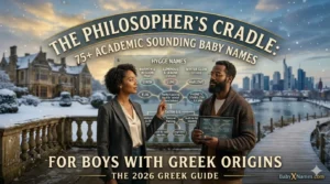 Read more about the article The Philosopher’s Cradle: 75+ Academic Sounding Baby Names for Boys with Greek Origins