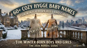 Read more about the article The Winter Glow: 60+ Cozy Hygge Baby Names for Winter Born Boys and Girls