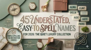 Read more about the article 45 Understated, Easy-to-Spell Names for 2026: The Quiet Luxury Collection