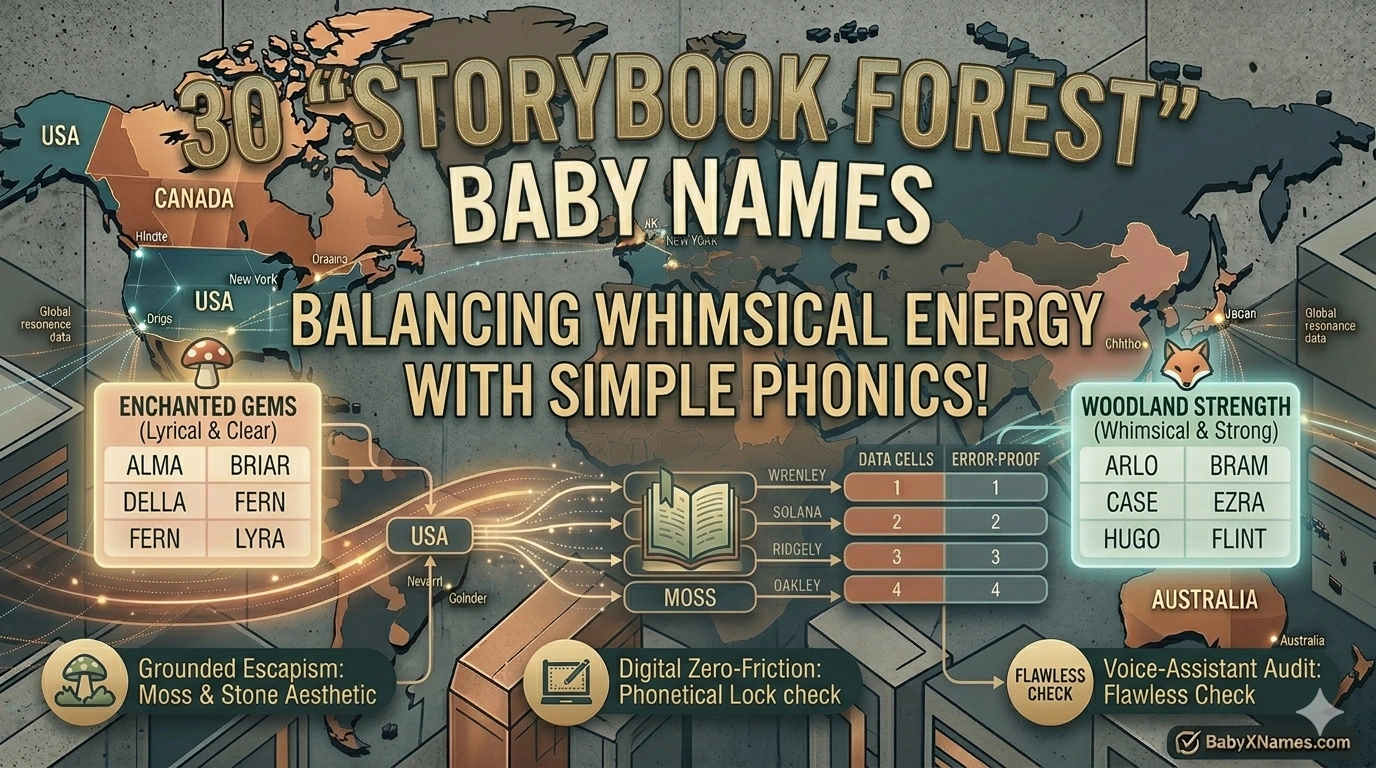 You are currently viewing 30 “Storybook Forest” Baby Names That Balance Whimsical Energy with Simple Phonics
