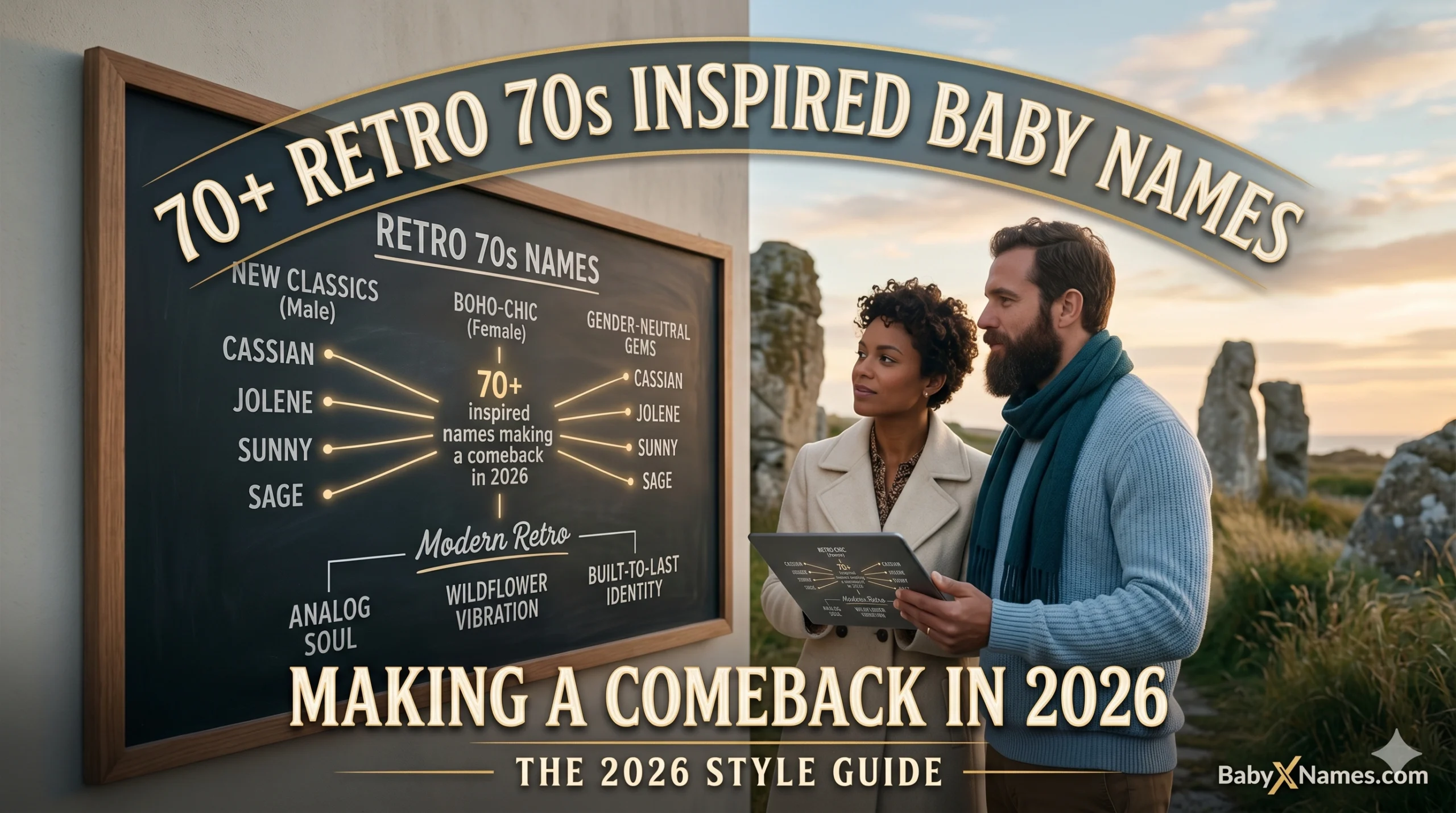 Read more about the article Groovy & Grand: 70+ Retro 70s Inspired Baby Names Making a Comeback in 2026